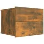 Nachttisch aus geräuchertem Eichensperrholz, 40 x 30 x 30 cm von vidaXL, Nachttische - Ref: Foro24-815411, Preis: 27,64 €, Ra...