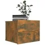 Mesita de noche madera contrachapada roble ahumado 40x30x30 cm de vidaXL, Mesitas de noche - Ref: Foro24-815411, Precio: 27,8...