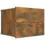 Nachttisch aus geräuchertem Eichensperrholz, 40 x 30 x 30 cm von vidaXL, Nachttische - Ref: Foro24-815411, Preis: 27,64 €, Ra...