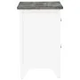 Grauer und weißer Nachttisch aus Paulownia-Holz, 38 x 28 x 45 cm von vidaXL, Nachttische - Ref: Foro24-284047, Preis: 50,92 €...