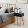 Bedside tables 2 units. Solid pine wood 40x30x61 cm black by vidaXL, Nightstands - Ref: Foro24-244741, Price: 86,10 €, Discou...