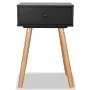 Bedside tables 2 units. Solid pine wood 40x30x61 cm black by vidaXL, Nightstands - Ref: Foro24-244741, Price: 86,10 €, Discou...