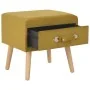 Nachttisch in Senfgelb, 40x35x40 cm, aus Samt. von vidaXL, Nachttische - Ref: Foro24-247539, Preis: 53,20 €, Rabatt: %