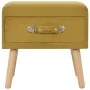 Mesita de noche color mostaza 40x35x40 cm terciopelo by vidaXL, Nightstands - Ref: Foro24-247539, Price: 53,11 €, Discount: %