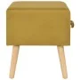 Nachttisch in Senfgelb, 40x35x40 cm, aus Samt. von vidaXL, Nachttische - Ref: Foro24-247539, Preis: 53,20 €, Rabatt: %
