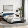 Bed frame with blue fabric headboard 120x200 cm by , Beds and slatted bases - Ref: Foro24-373151, Price: 158,40 €, Discount: %