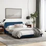 Bettgestell mit blauem Stoffkopfteil 120x200 cm von , Betten und Lattenroste - Ref: Foro24-373151, Preis: 158,26 €, Rabatt: %