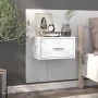 Glänzend weißer Wand-Nachttisch von vidaXL, Nachttische - Ref: Foro24-810983, Preis: 28,70 €, Rabatt: %