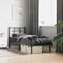 Estructura de cama con cabecero metal negro 80x200 cm de , Camas y somieres - Ref: Foro24-355552, Precio: 68,50 €, Descuento: %