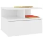 Schwebender Nachttisch aus weißem Sperrholz, 40 x 31 x 27 cm von vidaXL, Nachttische - Ref: Foro24-800405, Preis: 42,82 €, Ra...