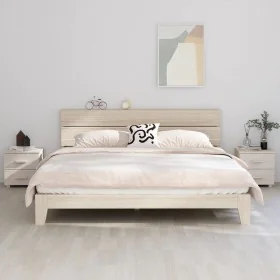 Nachttische 2 Stk. HAMAR massive Kiefer weiß 40x35x44,5 cm von vidaXL, Nachttische - Ref: Foro24-340409, Preis: 65,76 €, Raba...