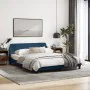 Bed frame with blue fabric headboard 160x200 cm by , Beds and slatted bases - Ref: Foro24-373211, Price: 182,93 €, Discount: %