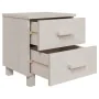 Nightstands 2 pcs HAMAR solid pine white 40x35x44.5 cm by vidaXL, Nightstands - Ref: Foro24-340409, Price: 65,76 €, Discount: %