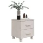 Nightstands 2 pcs HAMAR solid pine white 40x35x44.5 cm by vidaXL, Nightstands - Ref: Foro24-340409, Price: 65,76 €, Discount: %