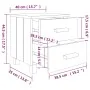 Nachttische 2 Stk. HAMAR massive Kiefer weiß 40x35x44,5 cm von vidaXL, Nachttische - Ref: Foro24-340409, Preis: 65,76 €, Raba...