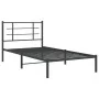 Bettgestell mit schwarzem Metallkopfteil 107x203 cm von , Betten und Lattenroste - Ref: Foro24-355557, Preis: 71,56 €, Rabatt: %