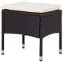 Garden furniture 5 pieces synthetic rattan and black glass by vidaXL, Garden sets - Ref: Foro24-46175, Price: 229,19 €, Disco...