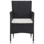 Garden furniture 5 pieces synthetic rattan and black glass by vidaXL, Garden sets - Ref: Foro24-46175, Price: 229,19 €, Disco...