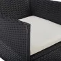 Gartenmöbel 5-teilig aus synthetischem Rattan und schwarzem Glas von vidaXL, Gartensets - Ref: Foro24-46175, Preis: 229,19 €,...