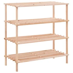 4-story shoe rack in solid fir wood by vidaXL, Shoe racks and shoe organizers - Ref: Foro24-285201, Price: 33,94 €, Discount: %