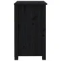 Bedside tables 2 units solid black pine wood 50x35x61.5cm by vidaXL, Nightstands - Ref: Foro24-813688, Price: 80,43 €, Discou...