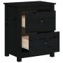 Bedside tables 2 units solid black pine wood 50x35x61.5cm by vidaXL, Nightstands - Ref: Foro24-813688, Price: 80,43 €, Discou...