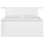 Floating bedside table in glossy white wood, 40x31x27 cm by vidaXL, Nightstands - Ref: Foro24-800417, Price: 37,40 €, Discoun...