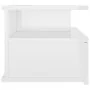 Floating bedside table in glossy white wood, 40x31x27 cm by vidaXL, Nightstands - Ref: Foro24-800417, Price: 37,40 €, Discoun...