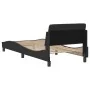 Bed frame with black fabric headboard 80x200 cm by , Beds and slatted bases - Ref: Foro24-373067, Price: 108,27 €, Discount: %