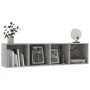 Concrete gray TV cabinet/shelf 143x30x36 cm by vidaXL, Shelves and shelves - Ref: Foro24-800265, Price: 59,21 €, Discount: %