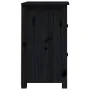 Nachttisch aus massivem schwarzem Kiefernholz, 40 x 35 x 61,5 cm von vidaXL, Nachttische - Ref: Foro24-820954, Preis: 49,21 €...