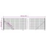Wire fence with anthracite gray flange 1x10 m by , fence panels - Ref: Foro24-154289, Price: 72,01 €, Discount: %