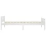 Estructura de cama de madera maciza de pino blanca 90x200 cm de vidaXL, Camas y somieres - Ref: Foro24-322103, Precio: 135,62...