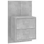 Betongrauer Wand-Nachttisch von vidaXL, Nachttische - Ref: Foro24-810997, Preis: 50,48 €, Rabatt: %