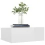 Mesitas noche flotante 2 uds contrachapada blanco 40x30x15 cm de vidaXL, Mesitas de noche - Ref: Foro24-800319, Precio: 44,55...