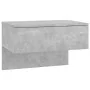 Wall-mounted bedside tables 2 units in concrete gray color by vidaXL, Nightstands - Ref: Foro24-810944, Price: 73,23 €, Disco...