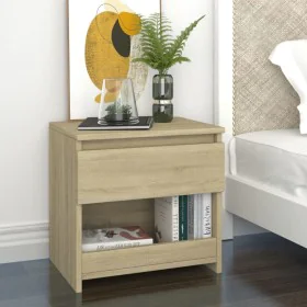 Nachttisch aus Eichenfarbenem Sperrholz 40x30x39cm von vidaXL, Nachttische - Ref: Foro24-803449, Preis: 33,89 €, Rabatt: %