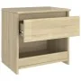 Bedside table made of plywood in oak color, measuring 40x30x39cm. by vidaXL, Nightstands - Ref: Foro24-803449, Price: 33,89 €...