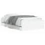 Cama con cajones madera de ingeniería blanca 90x200 cm de , Camas y somieres - Ref: Foro24-3207294, Precio: 132,93 €, Descuen...