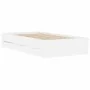 Cama con cajones madera de ingeniería blanca 90x200 cm de , Camas y somieres - Ref: Foro24-3207294, Precio: 132,93 €, Descuen...