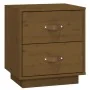 Bedside table solid honey brown pine wood 40x34x45 cm by vidaXL, Nightstands - Ref: Foro24-818331, Price: 66,16 €, Discount: %