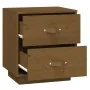 Bedside table solid honey brown pine wood 40x34x45 cm by vidaXL, Nightstands - Ref: Foro24-818331, Price: 66,16 €, Discount: %