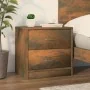 Nachttisch aus geräuchertem Eichensperrholz, 40 x 30 x 40 cm von vidaXL, Nachttische - Ref: Foro24-815405, Preis: 34,51 €, Ra...