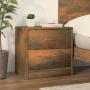 Smoked oak plywood nightstand 40x30x40 cm by vidaXL, Nightstands - Ref: Foro24-815405, Price: 34,49 €, Discount: %
