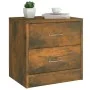Nachttisch aus geräuchertem Eichensperrholz, 40 x 30 x 40 cm von vidaXL, Nachttische - Ref: Foro24-815405, Preis: 34,51 €, Ra...