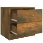 Nachttisch aus geräuchertem Eichensperrholz, 40 x 30 x 40 cm von vidaXL, Nachttische - Ref: Foro24-815405, Preis: 34,51 €, Ra...