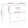 Nachttisch aus geräuchertem Eichensperrholz, 40 x 30 x 40 cm von vidaXL, Nachttische - Ref: Foro24-815405, Preis: 34,51 €, Ra...