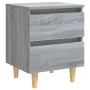 Bedside tables 2 pcs Sonoma gray wood legs 40x35x50 cm by vidaXL, Nightstands - Ref: Foro24-813125, Price: 69,80 €, Discount: %
