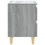 Bedside tables 2 pcs Sonoma gray wood legs 40x35x50 cm by vidaXL, Nightstands - Ref: Foro24-813125, Price: 69,80 €, Discount: %