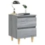 Bedside tables 2 pcs Sonoma gray wood legs 40x35x50 cm by vidaXL, Nightstands - Ref: Foro24-813125, Price: 69,80 €, Discount: %
